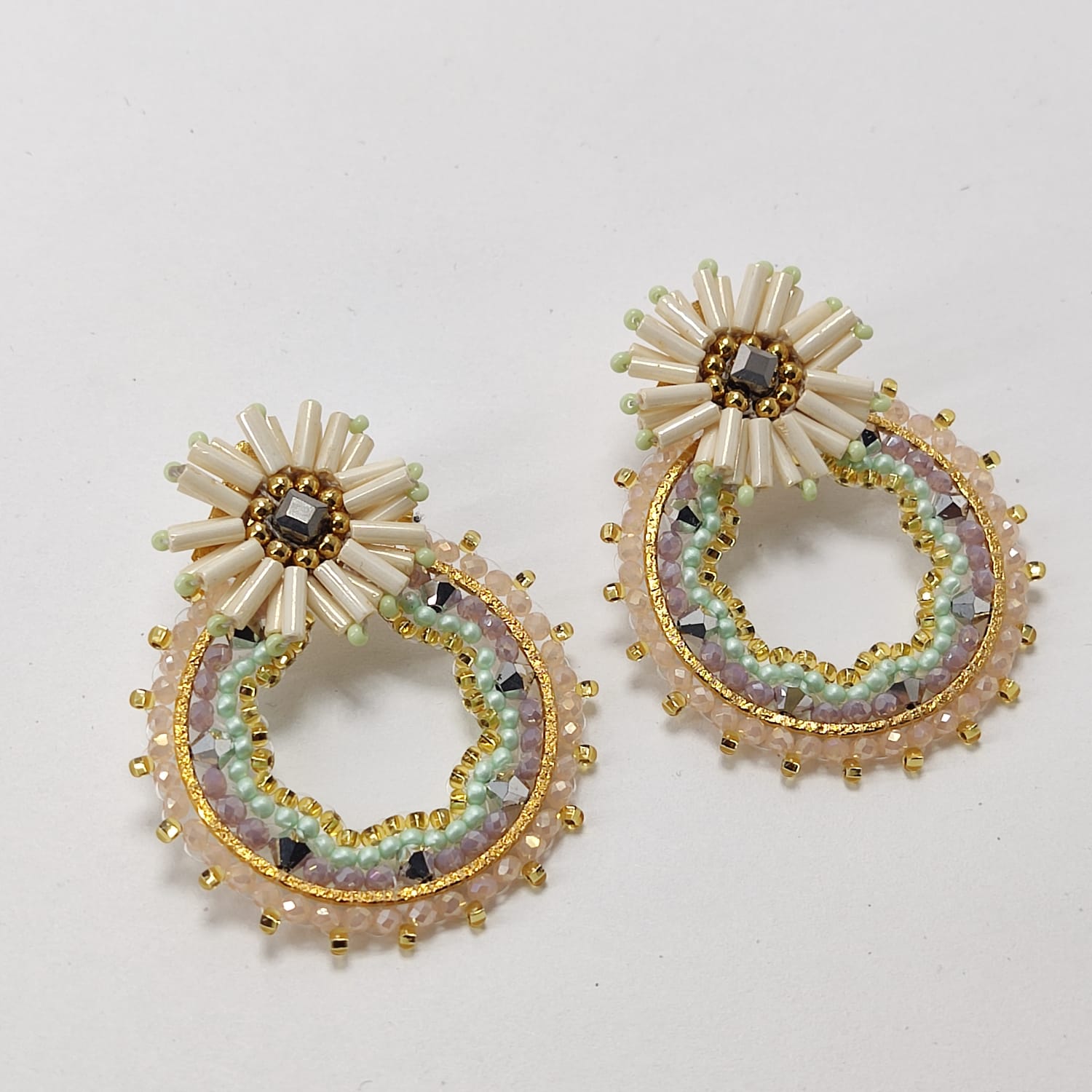 Arete Rueda Floral