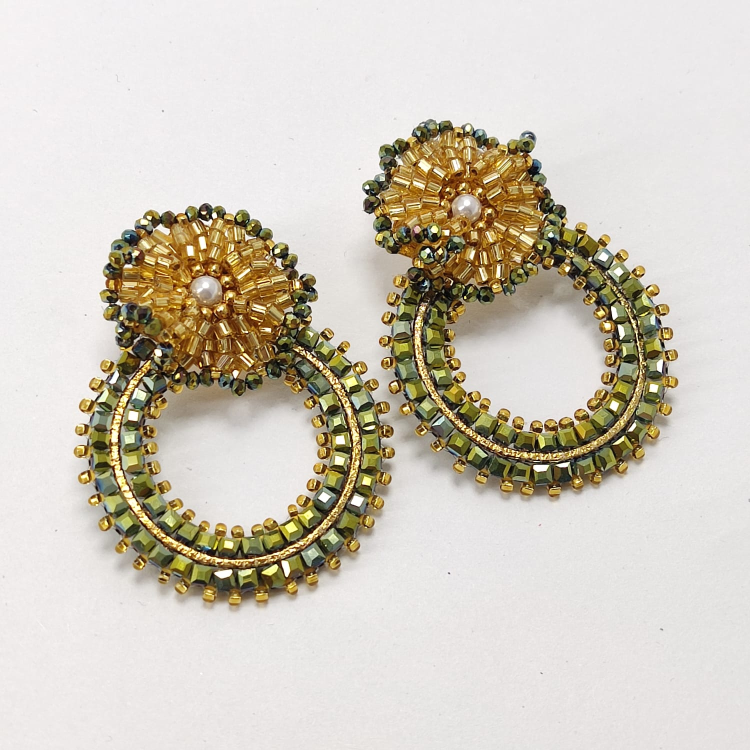 Arete Rueda Floral
