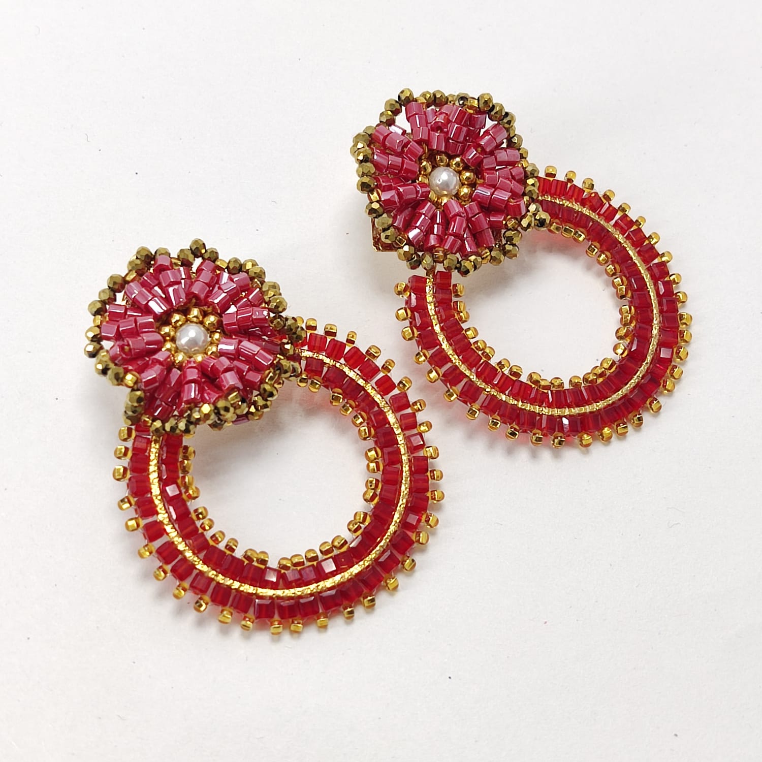 Arete Rueda Floral